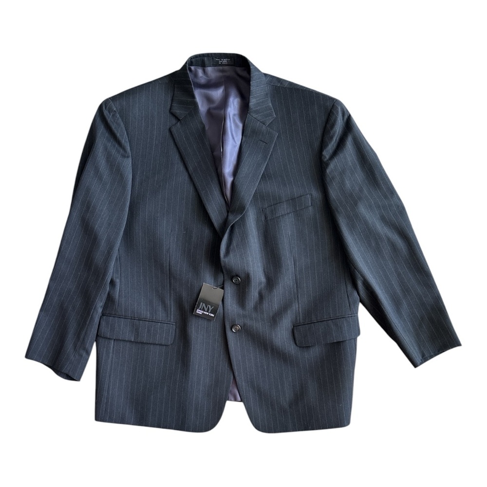 NWT Jones New York Black Two-Button Blazer 48S 100% Wool JNY Rare